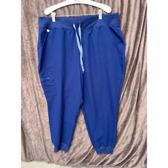 Figs Blue Scrub Pants Woman’s Size XXL/P Po#3752 - Picture 1 of 11